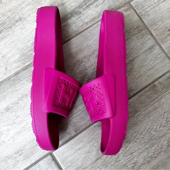 Hunter Original Lightweight Moulded Slide Sandals Fuchsia Pink - Picture 7 of 7